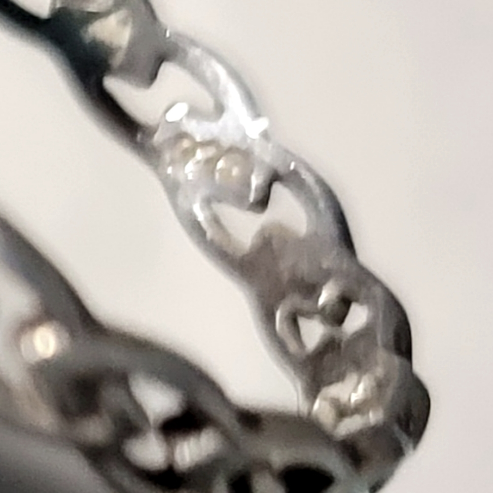 Silver chain look ring - Picture 2 of 2